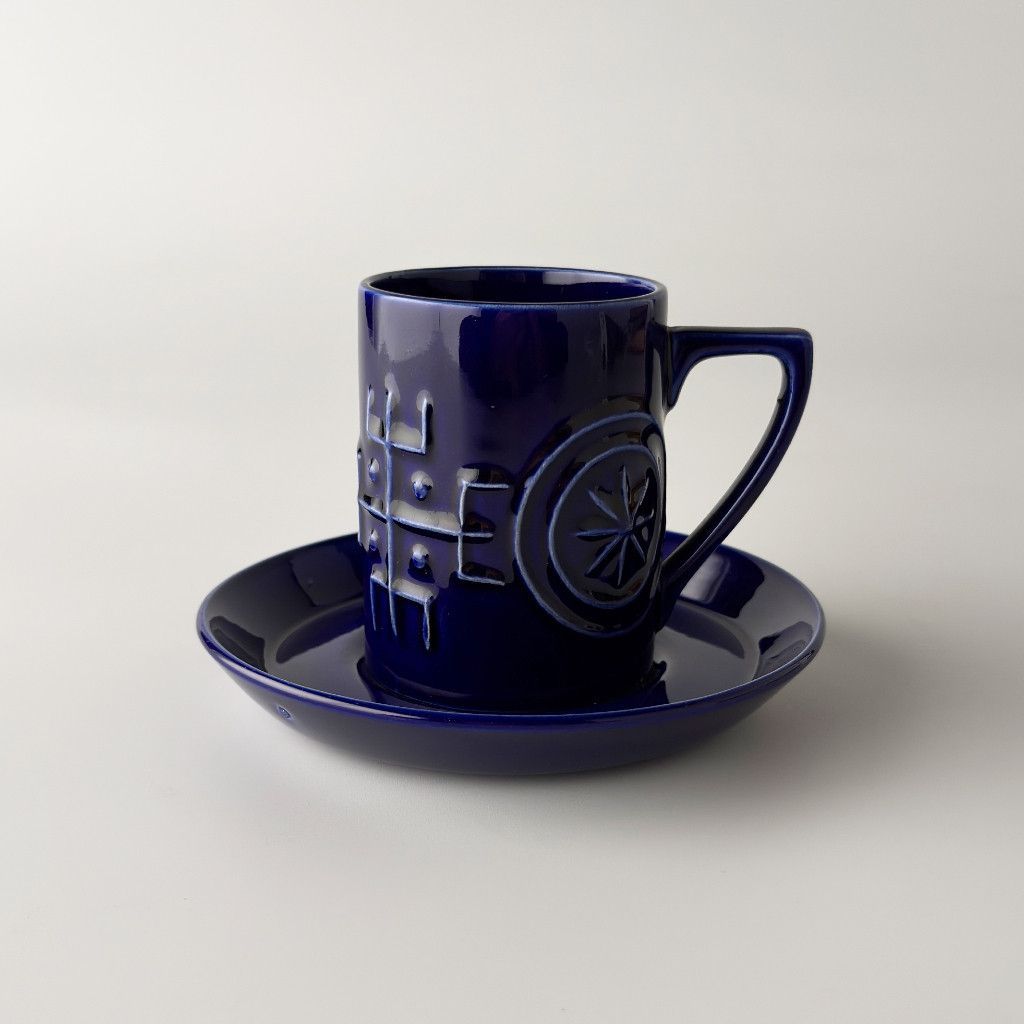 PORTMEIRION Totem カップ&ソーサー 英国 ヴィンテージ コーヒーカップ 食器 ビンテージ 陶器 イギリス ポートメリオン トーテム 99141