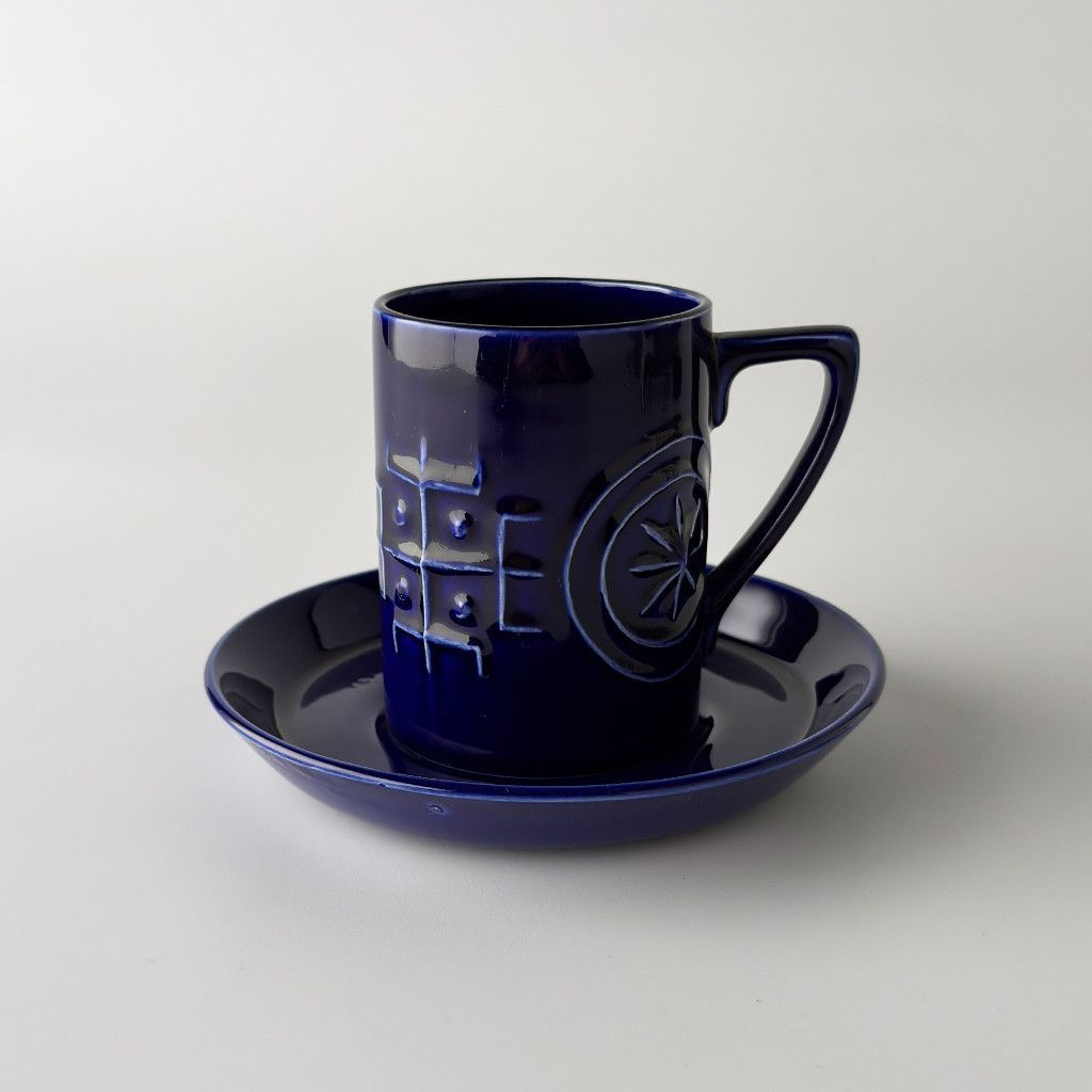 PORTMEIRION Totem カップ&ソーサー 英国 ヴィンテージ コーヒーカップ 食器 ビンテージ 陶器 イギリス ポートメリオン トーテム 99144