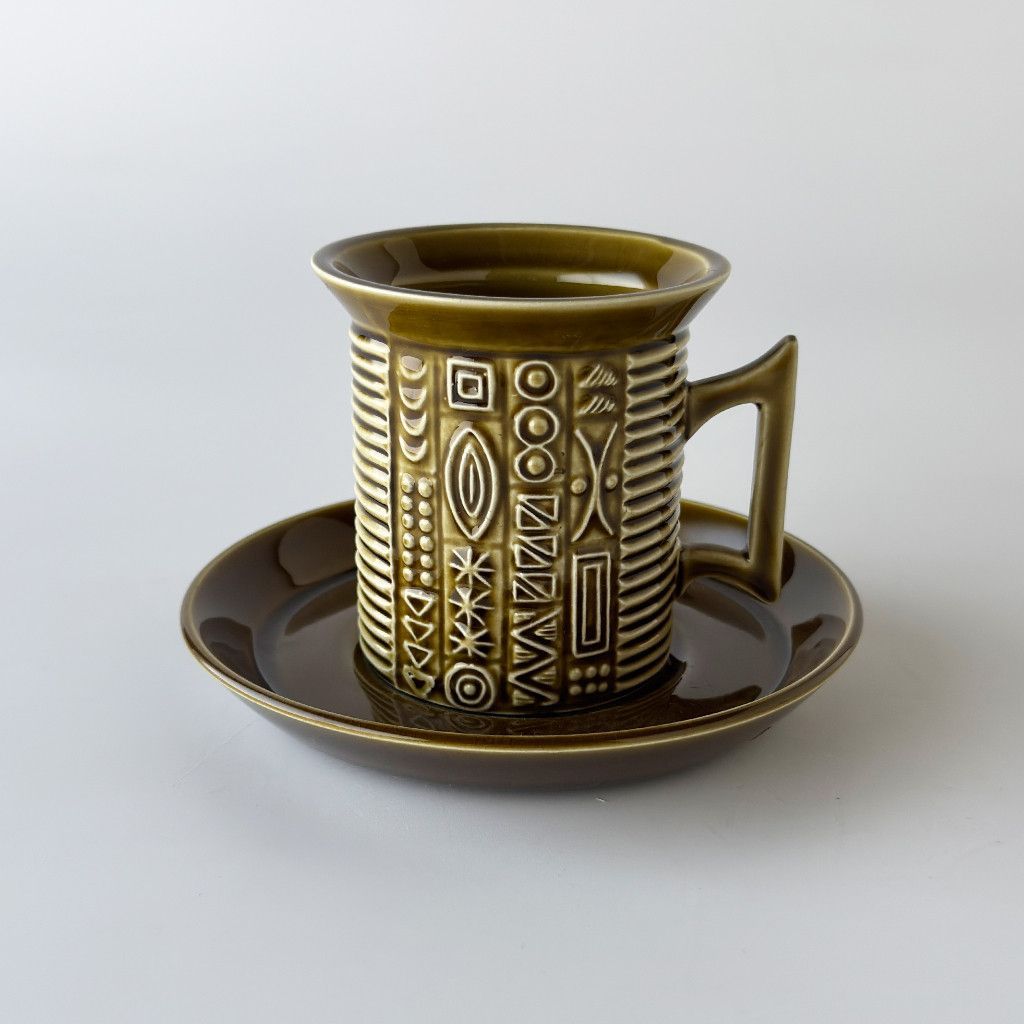 Portmeirion Cypher サイファー カップ＆ソーサー ポートメリオン 幾何学模様 英国 ヴィンテージ イギリス 食器 99223