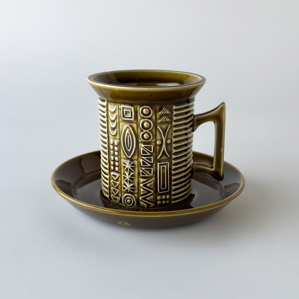 Portmeirion Cypher サイファー カップ＆ソーサー ポートメリオン 幾何学模様 英国 ヴィンテージ イギリス 食器 99226