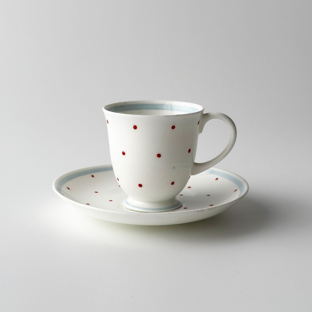 Susie Cooper スージークーパー Raised Spot レイズドスポット レア ドット柄 カップ＆ソーサー 雑貨 陶器 食器 紅茶 99421