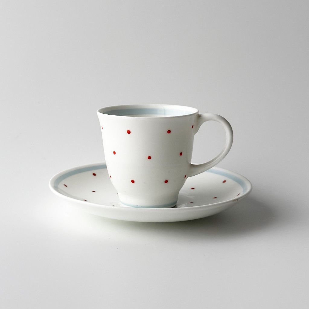 Susie Cooper スージークーパー Raised Spot レイズドスポット レア ドット柄 カップ＆ソーサー 雑貨 陶器 食器 紅茶 99423