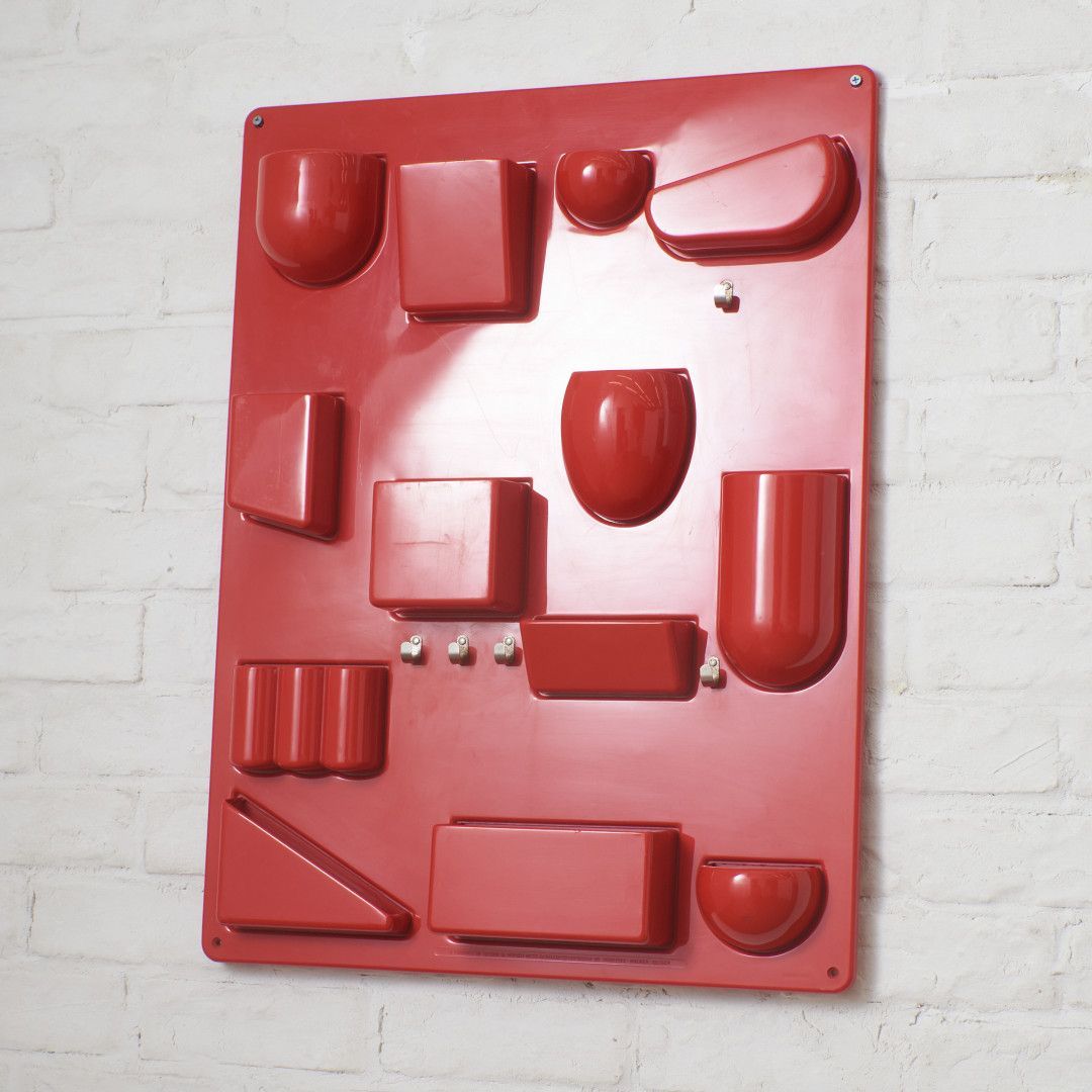 Vitra ウーテンシロ 2 赤 スペースエイジ ヴィトラ Uten.Silo 2 壁面棚 収納家具 小物入れ ウォールポケット 装飾 ディスプレイ 99577