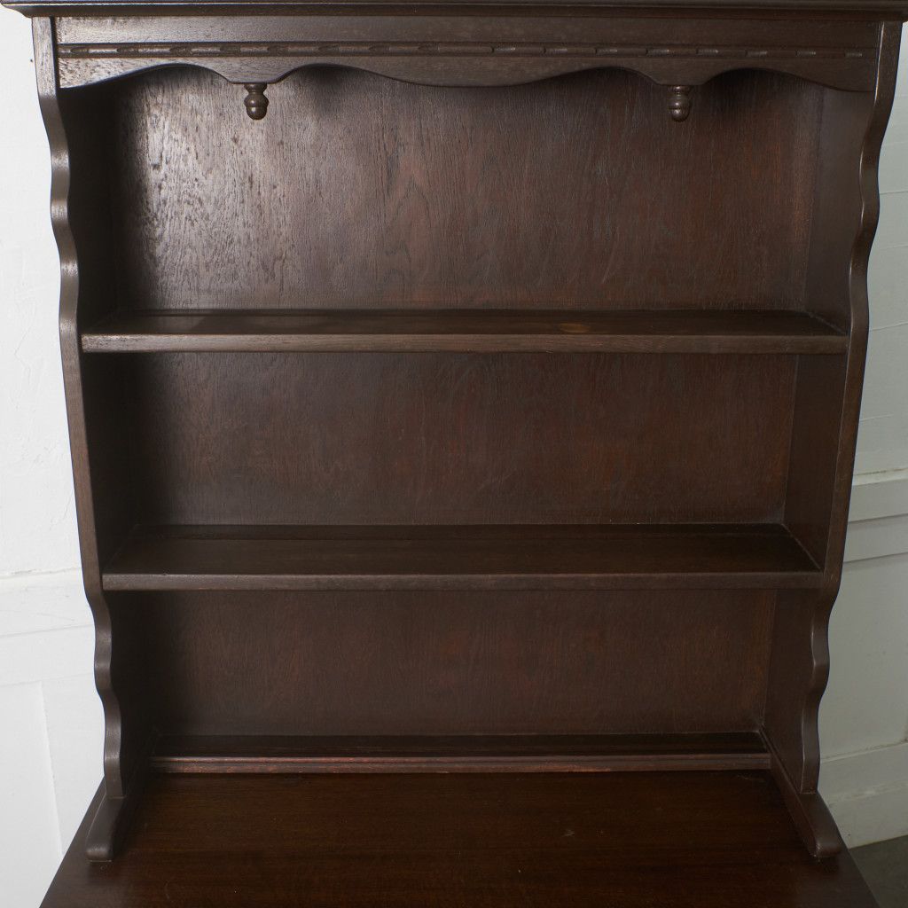 英国 Old Charm ウェルシュドレッサー WOOD BROS 木彫刻 オーク カップ