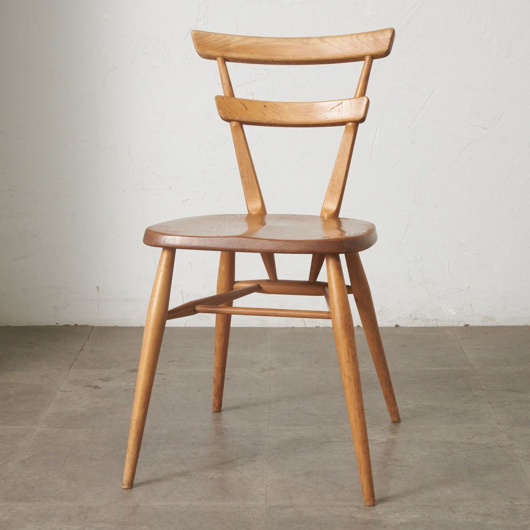 超レア ERCOL スタッキングチェア 英国 ヴィンテージ ダイニングチェア 無垢材 エルム ブナ 木製 イス 椅子 アーコール イギリス 99821 42,471円