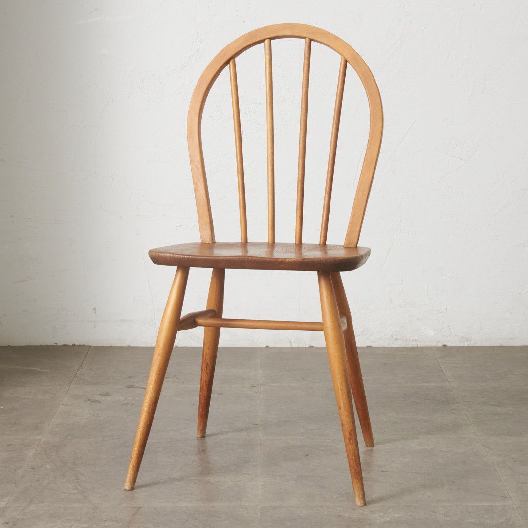 【発送の場合は即購入不可】 ercol フープバック チェア アーコール 英国 ヴィンテージ エルム ビーチ 椅子 ウィンザーチェア ダイニングチェア イギリス 88179 ercol フープバックチェア 4本 スポーク アーコール ダイニングチェア