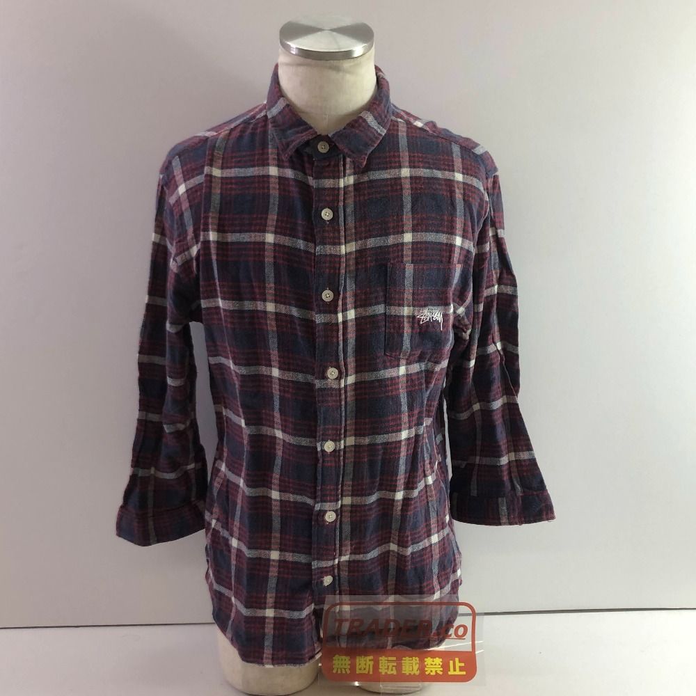 04w6960∞※【中古】 Stussy ステューシー ネルシャツ チェック柄