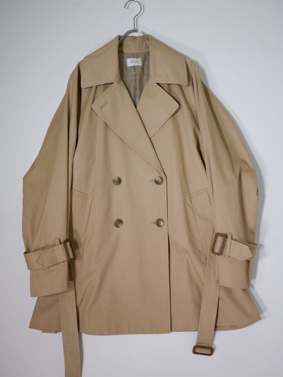 Lisiere L'Appartementリジエール アパルトモン 2023SS SHORT TRENCH COATショートトレンチコート【フリー】【LCTA81834】