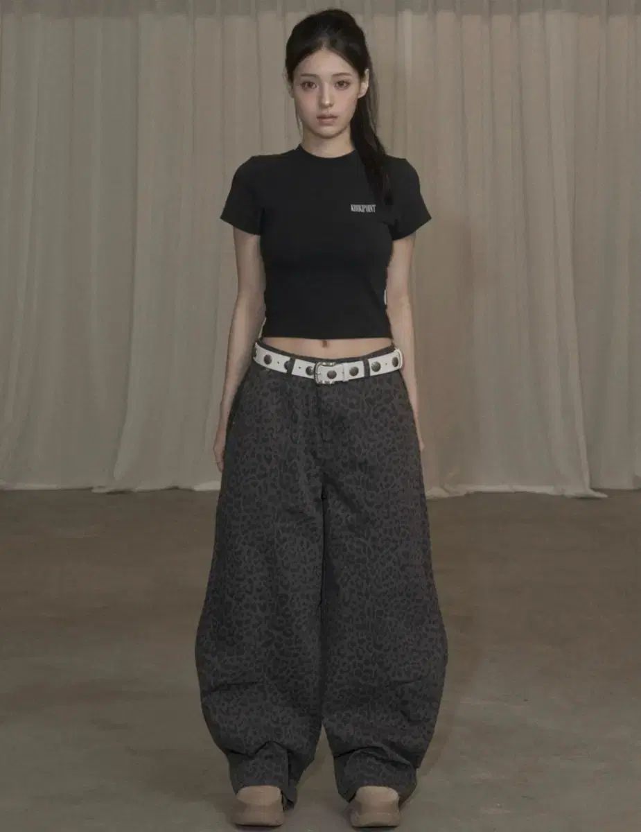 カーキポイント コットン バルーン パンツ Cotton Balloon Pants レオパード