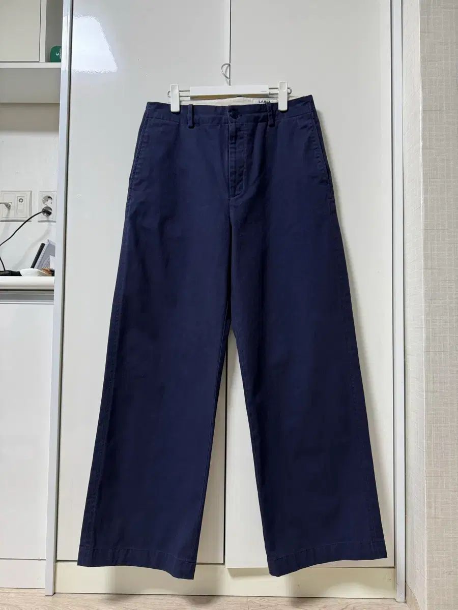 LABEL ARCHIVE 麻マービン コットンチノパンツ ブルー