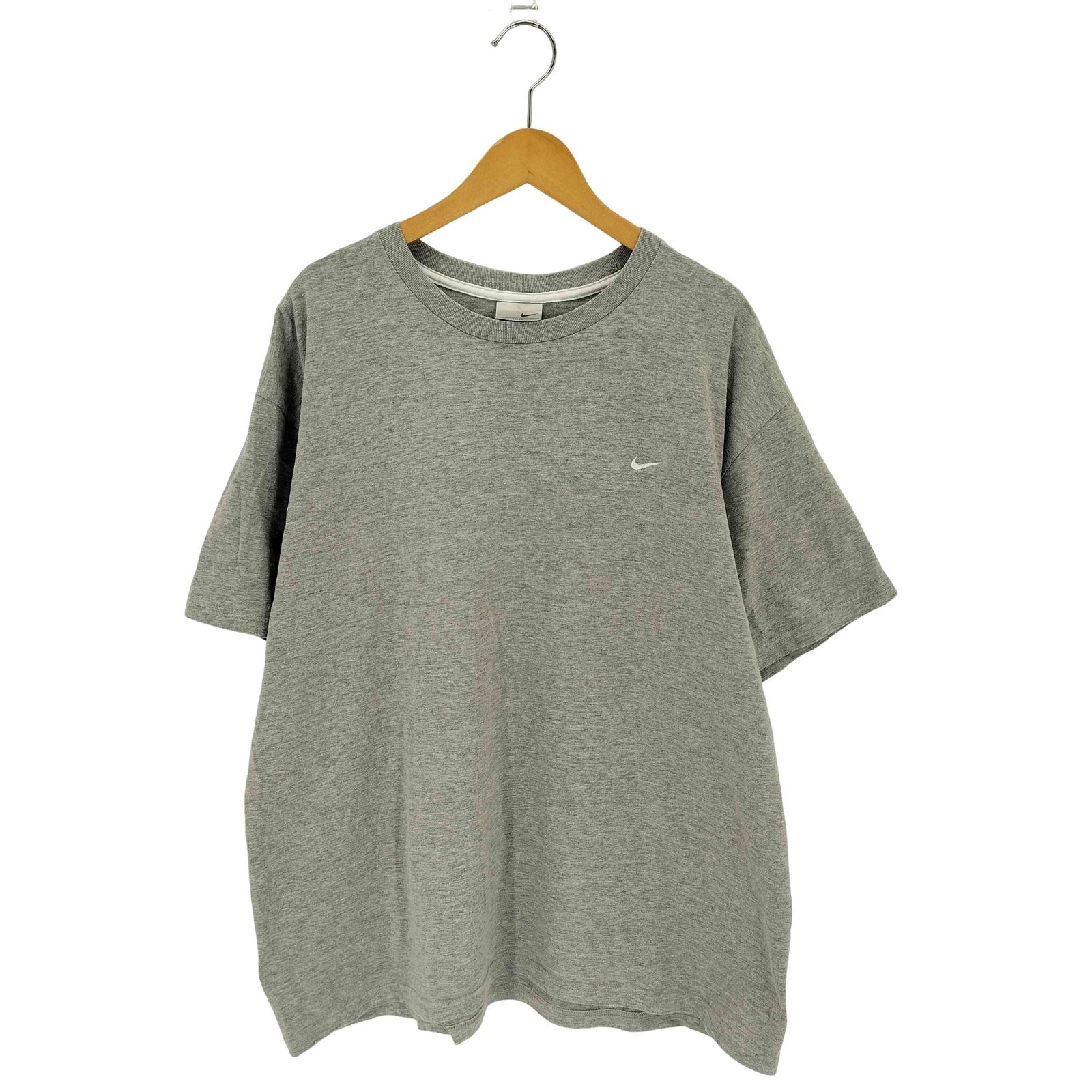 ナイキ NIKE 00S 銀タグ S/S スウッシュ刺繍クルーネックTシャツ