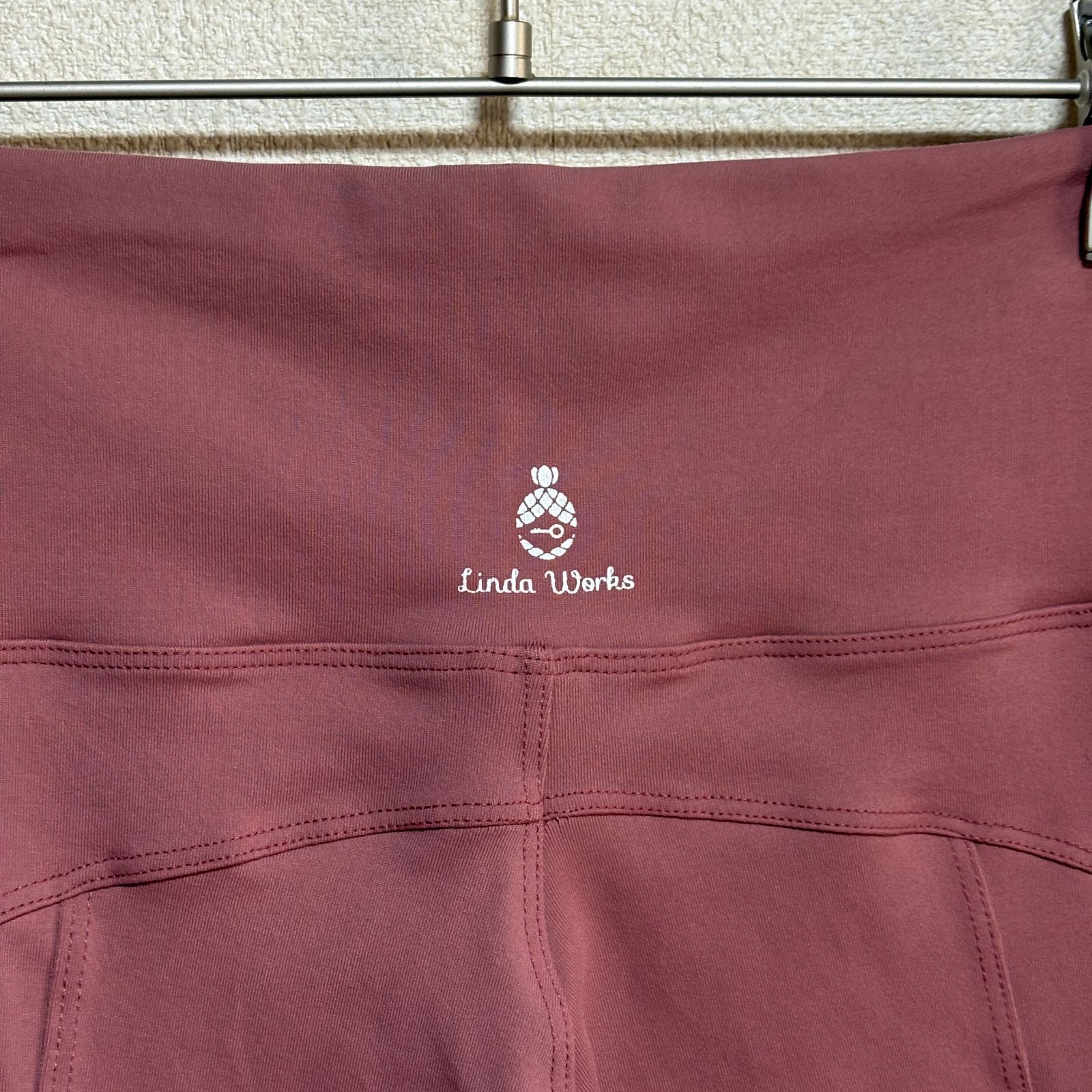 143 Linda Works レギンス M ブラウン系 ヨガウェア ハイウエスト