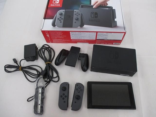 中古品 ゲーム Nintendo switch ニンテンドースイッチ 本体 HAC-001 動作品 グレー 箱付き