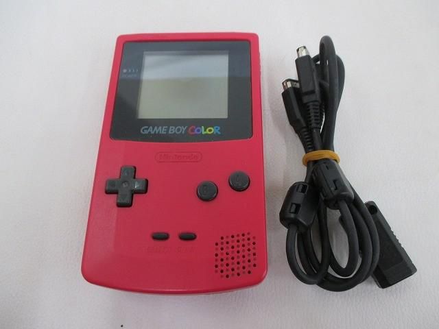 中古品 ゲーム ゲームボーイ 本体 CGB-001 レッド 動作品 周辺機器付き