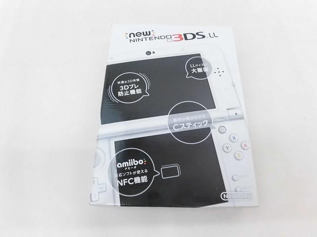 中古品 ゲーム ニンテンドー3DS LL 本体 NEW RED-001 パールホワイト 動作品 箱・説付き