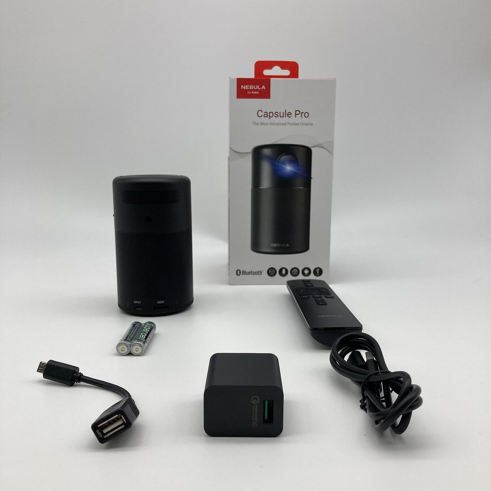 Anker Nebula Capsule Pro(Android搭載モバイルプロジェクター)【150 ANSIルーメン / DLP搭載 / 360度スピーカー】