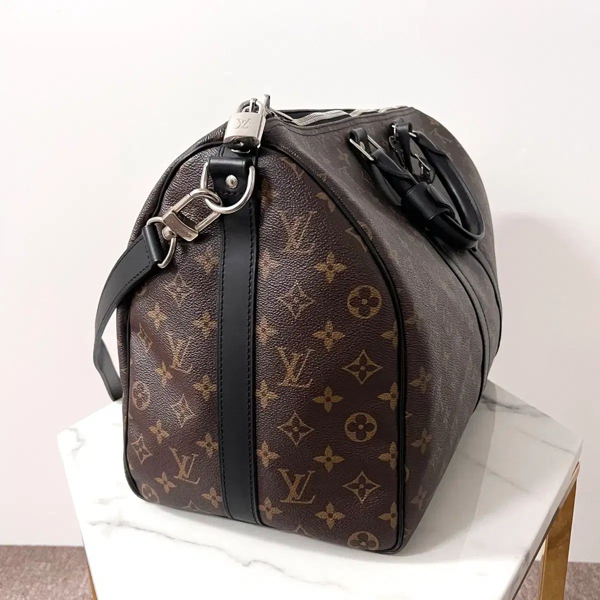 S級/正規品 Louis Vuitton ルイヴィトン キーポル 45 バンドリエール マカサー クロスバック バッグ