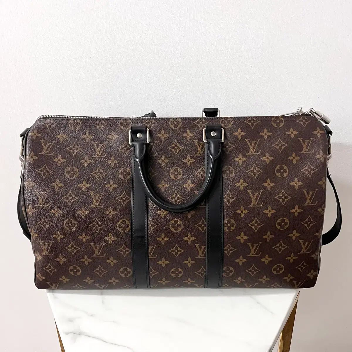 S級/正規品 Louis Vuitton ルイヴィトン キーポル 45 バンドリエール マカサー クロスバック バッグ