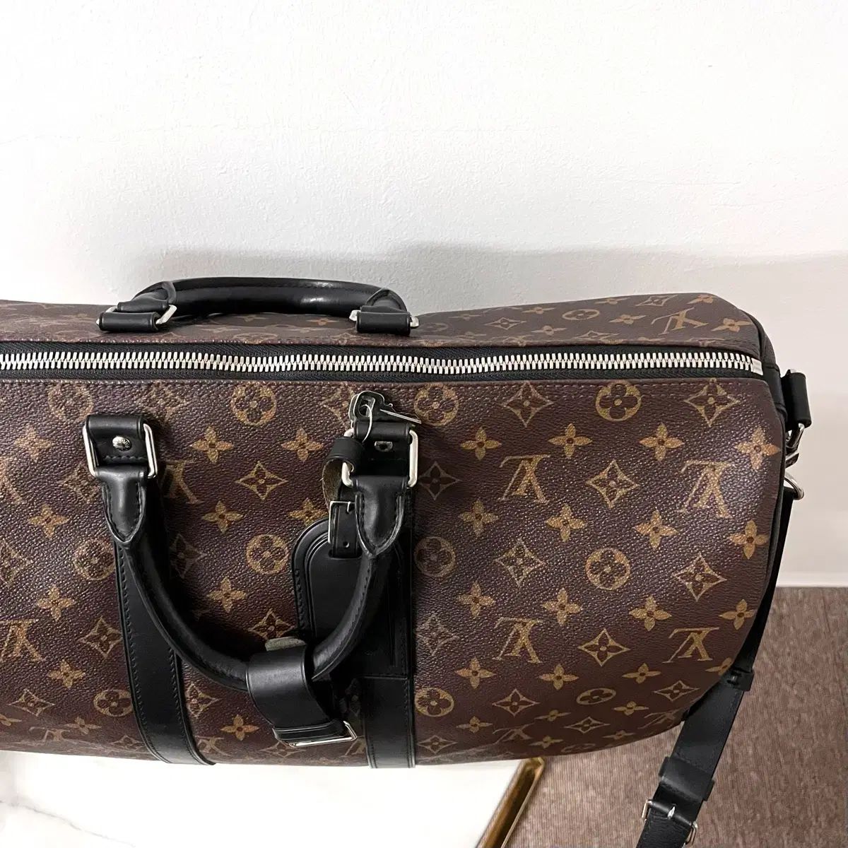 S級/正規品 Louis Vuitton ルイヴィトン キーポル 45 バンドリエール マカサー クロスバック バッグ