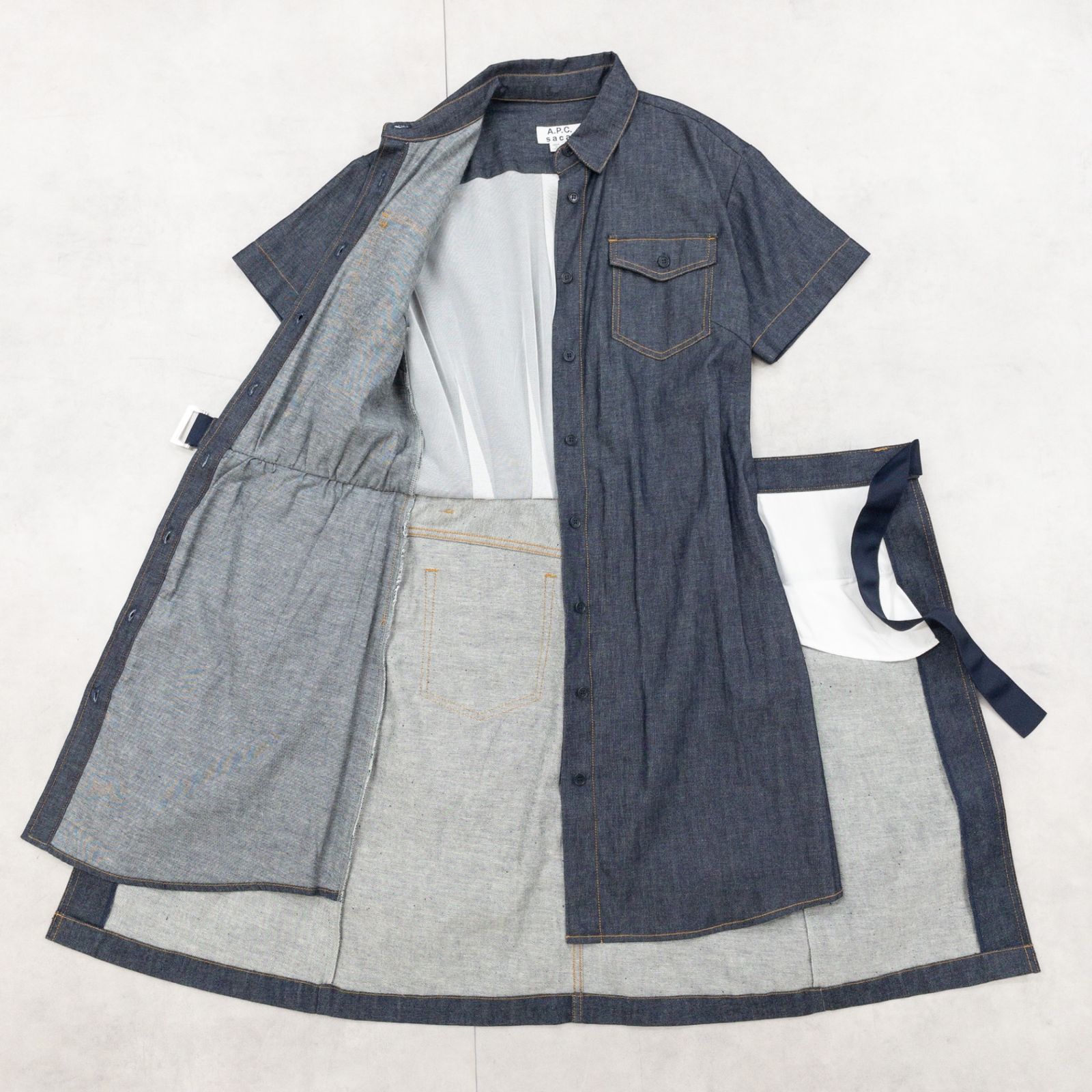 sacai×A.P.C デニムワンピース サイズ34 美品 A P C × sacai