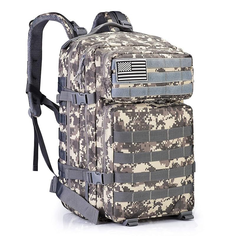 [G4Free] ミリタリーバッグ 40L タクティカル リュック 登山リュックサック バックパック アウトドア MOLLET対応 大容量 戦術 キャンプ 旅行 通学 ハイキング 防災 多機能