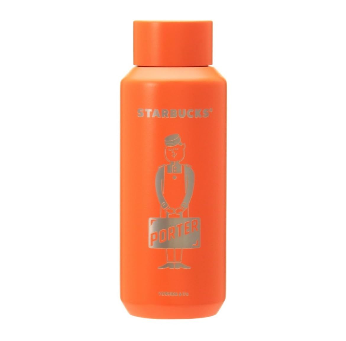 新品 Starbucks スタバ スターバックス PORTER リサイクルステンレスボトル マットオレンジ 355ml ポーター コラボ オレンジ 355ml