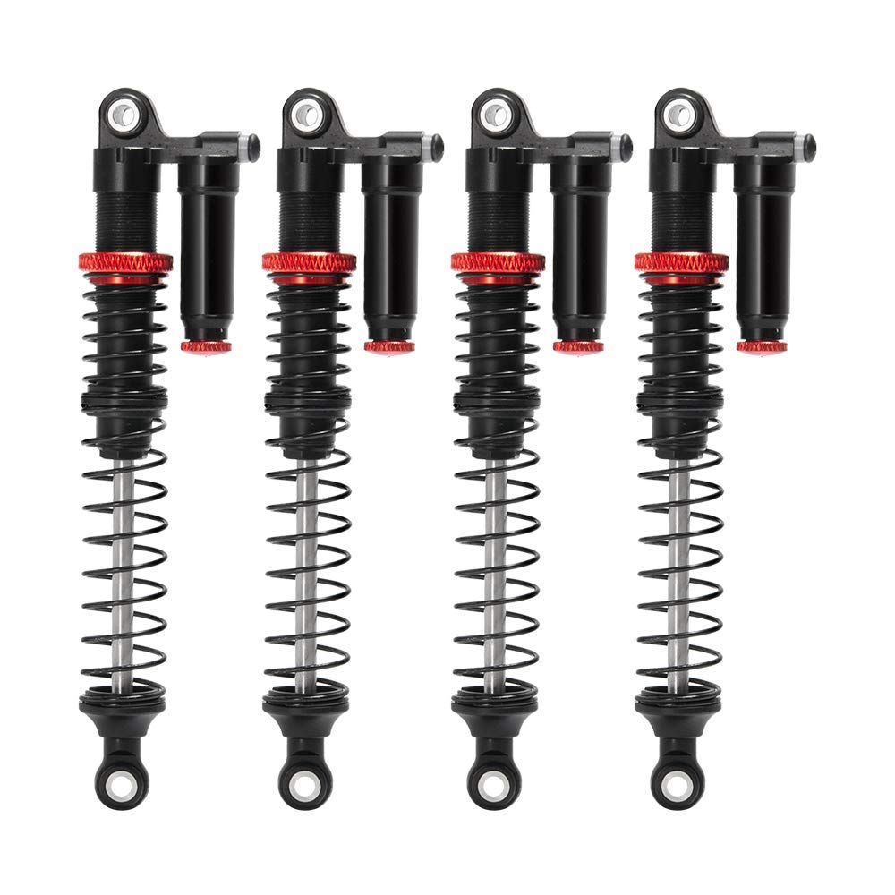 新品 TRZX 4個アルミニウム衝撃吸収材は1/10 RCのクローラー軸SCX10 TRX4 D90のためのダンパー90mm-120mmを組み立てた (110mm)