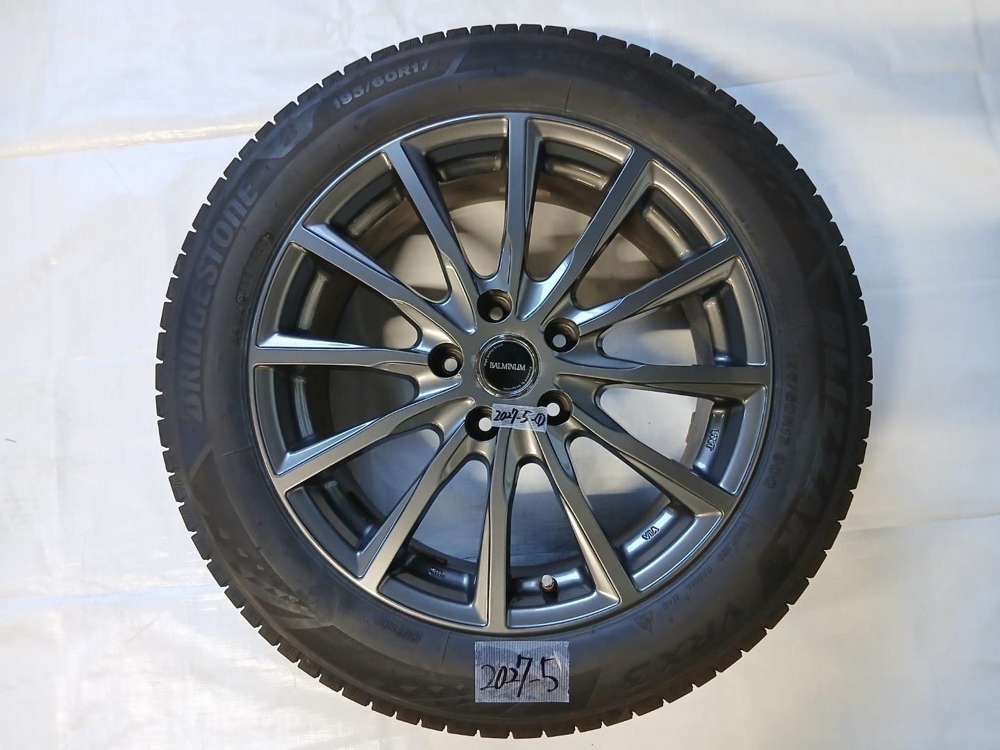 中古 ブリヂストン BALMINUM 17インチ アルミホイール＆スタッドレス