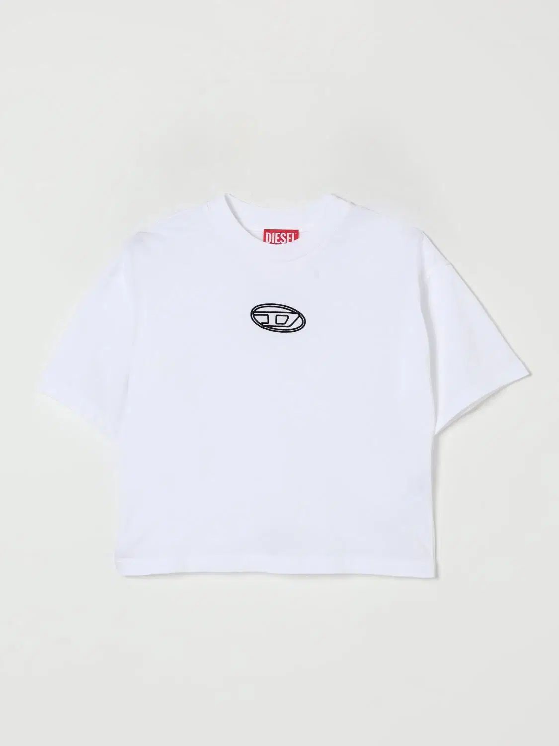 (新品) DIESEL キッズ レディース ロゴ スティッチ 半袖Tシャツ