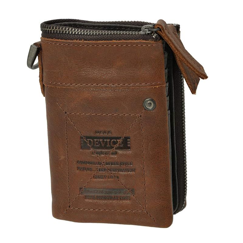【新品】 [デバイス] Work 二つ折り財布 - ブラウン 0