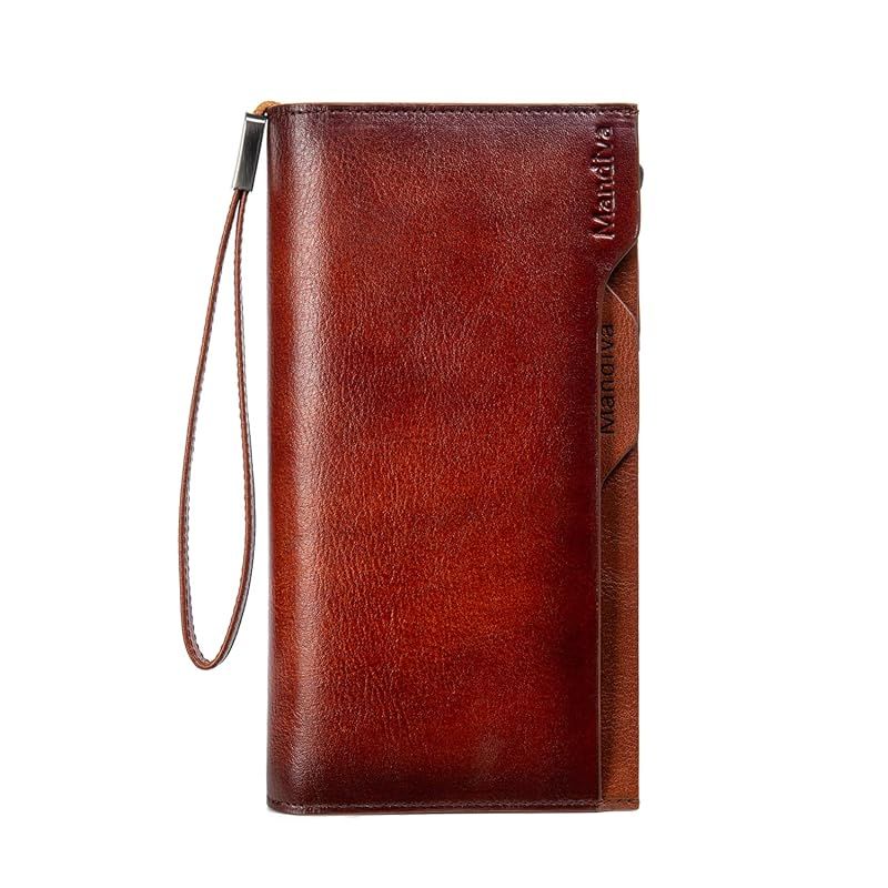 【新品】 [Mandiva]財布 メンズ 長財布 本革 ハンドバッグ セパレート型 小銭入れ 大容量 トップレザー 0