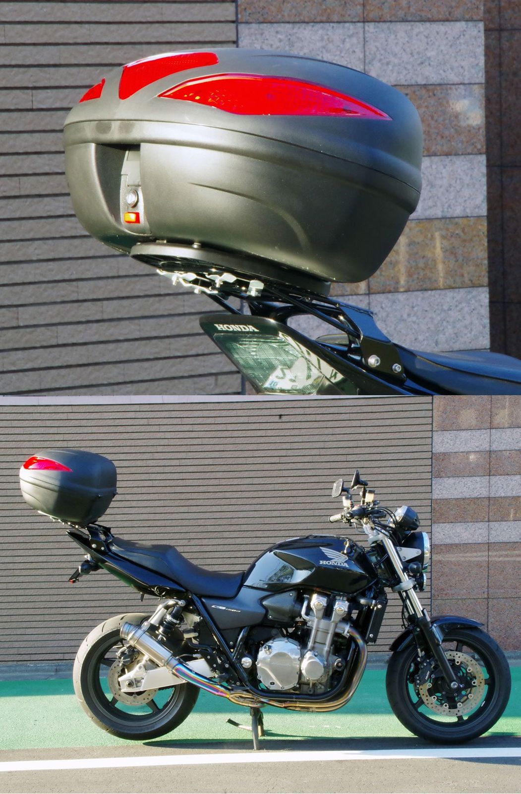 新品 ワールドウォーク マルチリアキャリア タイプ2 CB1300用 43リッターリアボックスセット wca-14cb1300-hwb43