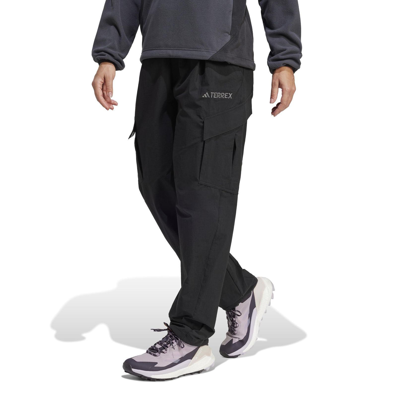 新品 アディダス ロングパンツ CARGO パンツ レディース KWG32 ブラック (JF3699) S