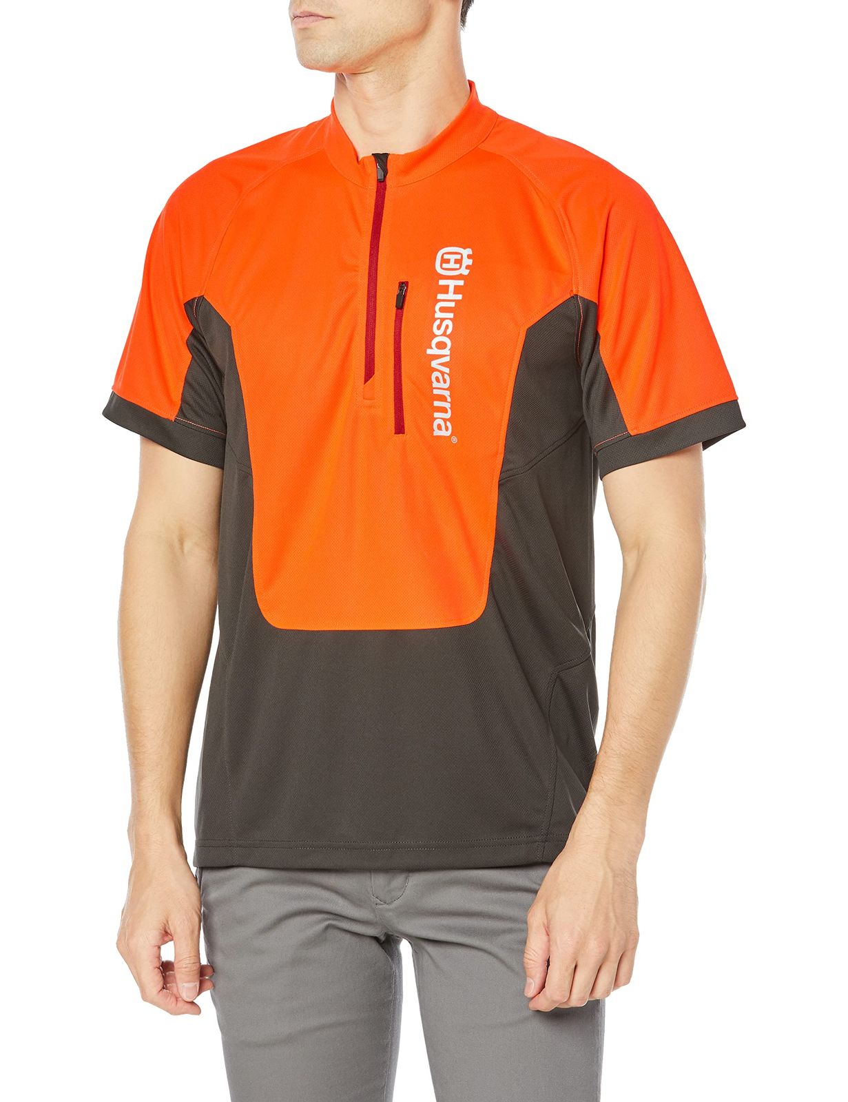 新品 ハスクバーナ・ゼノア Tシャツテクニカル 半袖 L 54 ワークウェア 597661154