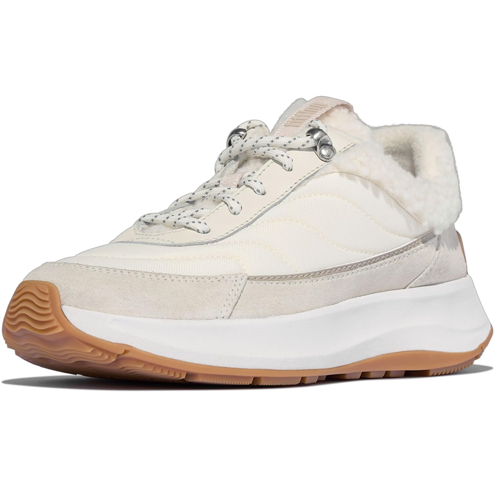 新品 [フィットフロップ] 正規品 F-MODE FLOW SHEARLING-MIX SNEAKERSレディース スニーカー Cream Mix 24.0 cm