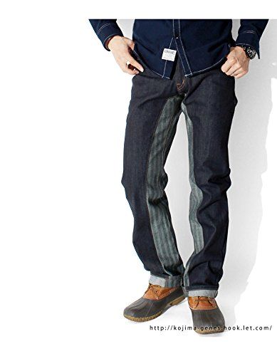 新品 [児島ジーンズ] KOJIMA GENES モンキー コンボ パンツ ヘリンボーン 42 HERRINGBONE