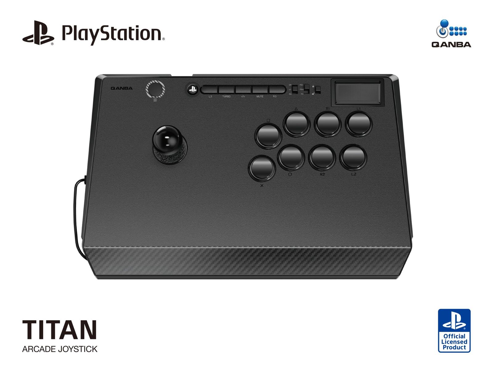 新品 Qanba Titan クァンバ タイタン アーケード ジョイスティック (PlayStationR5 / PlayStationR4 / PC) 日本語版【PlayStation 日本国内公式ライセンス商品】
