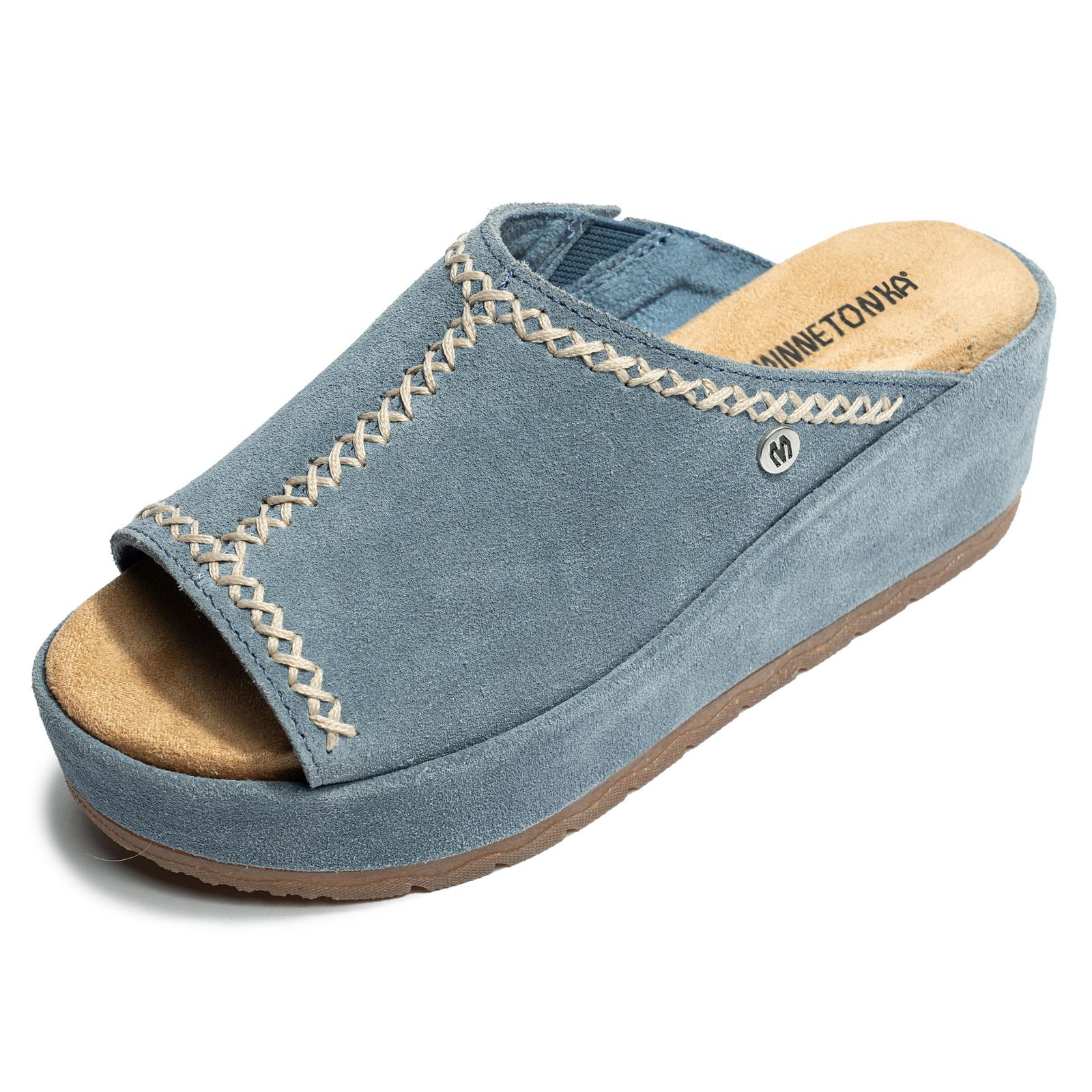 新品 【正規品】 ミネトンカ レディースサンダル Paislee Vintage Blue 24㎝