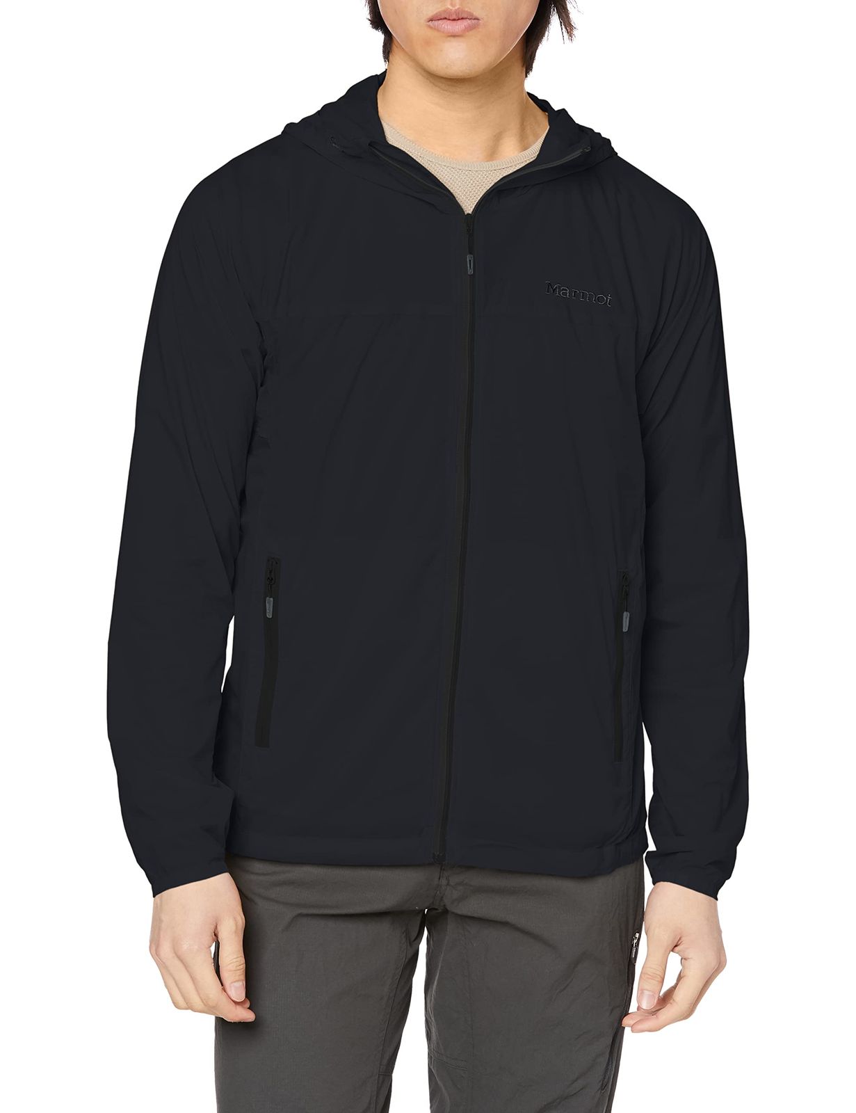 新品 [Marmot(マーモット)] ウィンドシェル メンズ ゼロブリーズジャケット/Zerobreeze Jacket TSSMO202 ブラック S