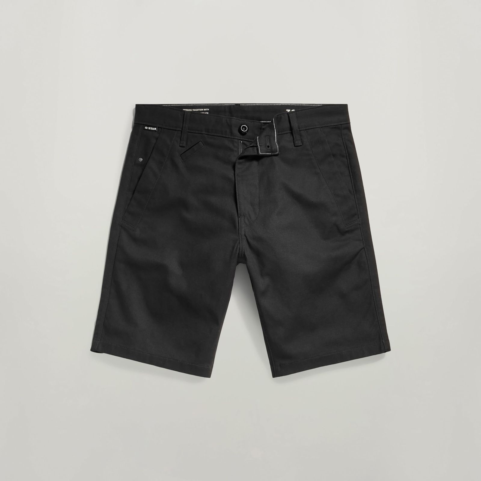新品 [ジースターロゥ] ショートパンツ ショーツ ハーフパンツ メンズ スリムフィット ブラック Bronson 2.0 slim chino short D21040-D305-6484-30