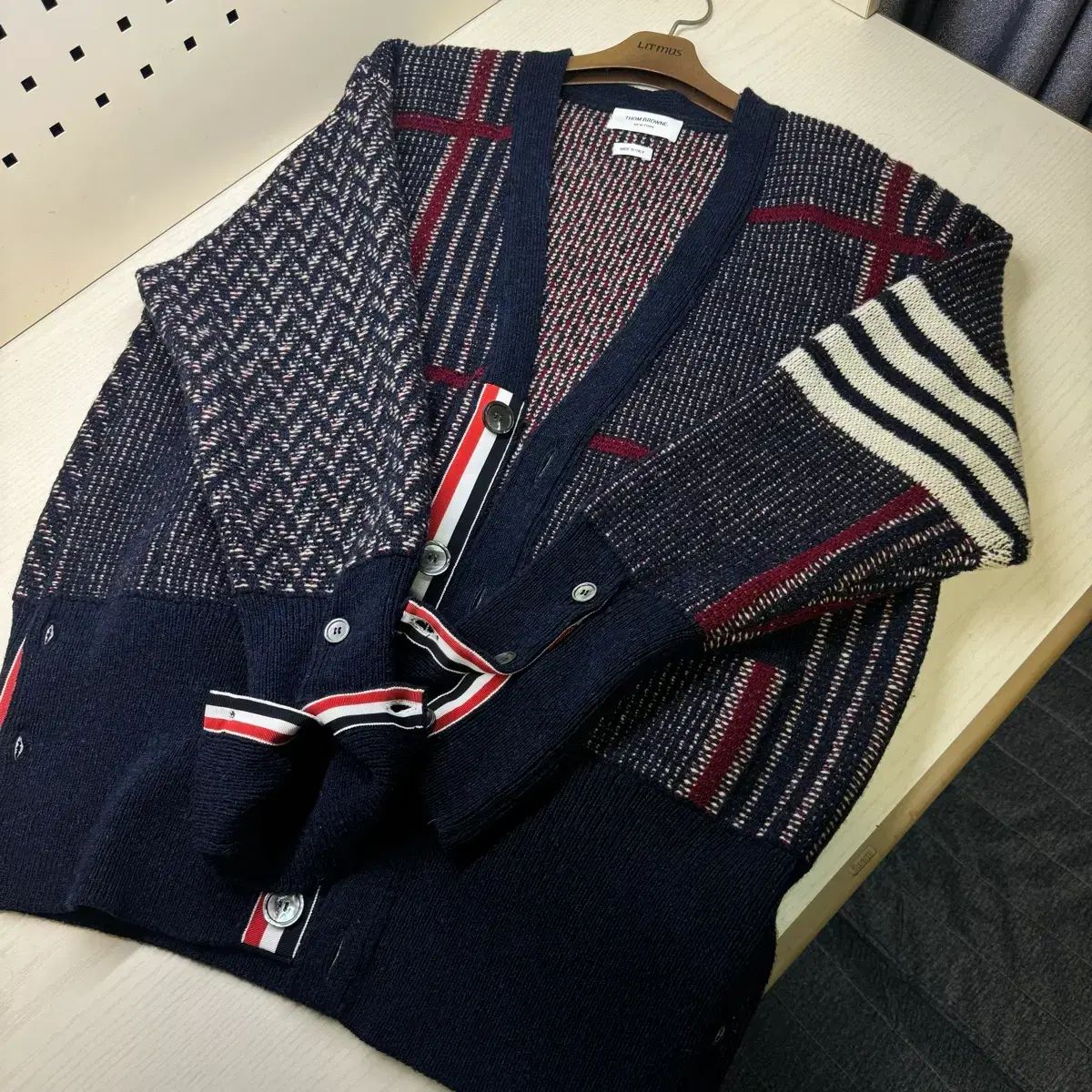 正規品/百貨店購入 Thom Browne トム・ブラウン シェットランド カーディガン