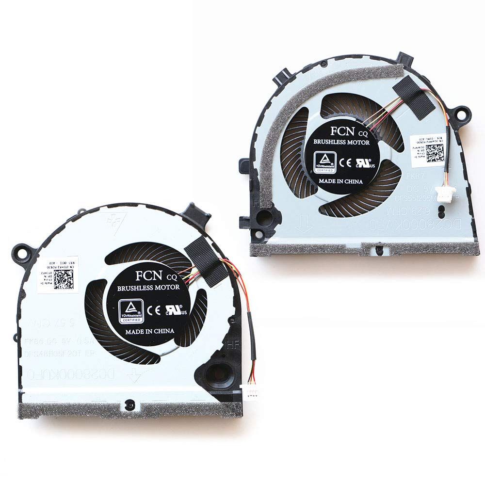 nbparts Dell G3-3579 G3-3779 G3-3779 G5-5587 ゲーム用ノートパソコン 0GWMFV 0TJHF2用 交換用CPU+GPUファン