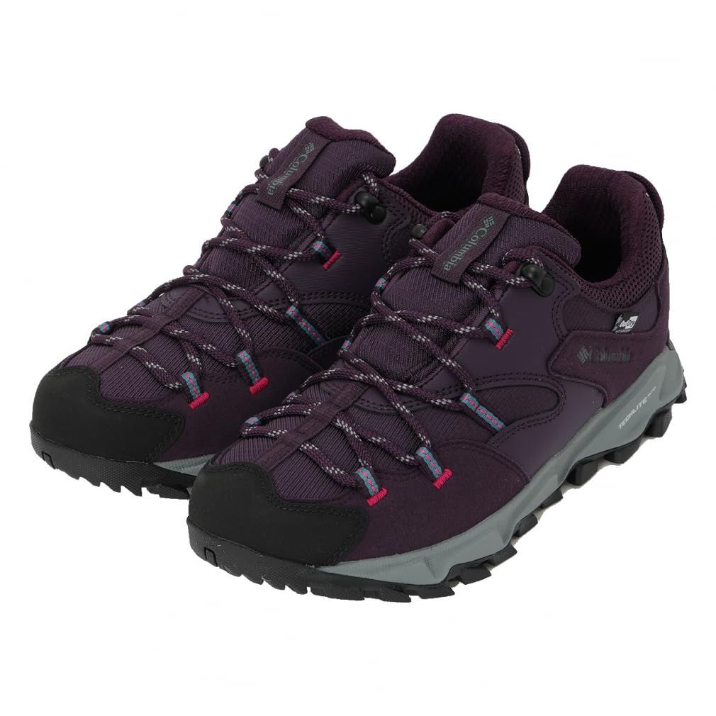 新品 [コロンビア] ハイキングシューズ セイバー シックス ロー アウトドライ ワイド YK5037 レディース 25.0cm Dark Plum Wild Fuchsia