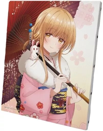 中古】キャンバスボード・キャンバスアート 椎名真昼 新年イラスト
