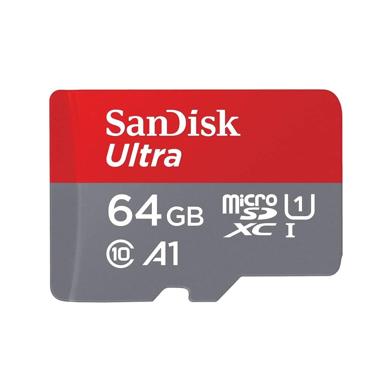 SanDisk (サンディスク) 64GB Ultra microSDHC UHS-I メモリーカード アダプター付き - 120MB/s C10 U1 フルHD A1 Micro SD カード - SDSQUA4-064G-GN6MA