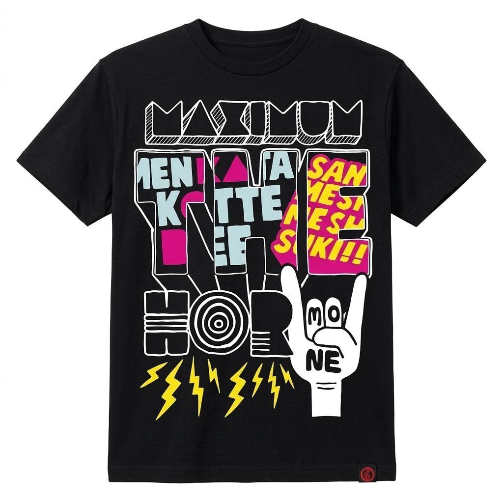 マキシマムザホルモン グッズ DANCE the HORMONE Tシャツ 黒 XL