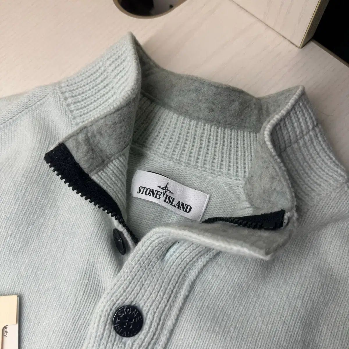 正規品 STONE ISLAND ストーンアイランド ハーフジップ ニット - メルカリ