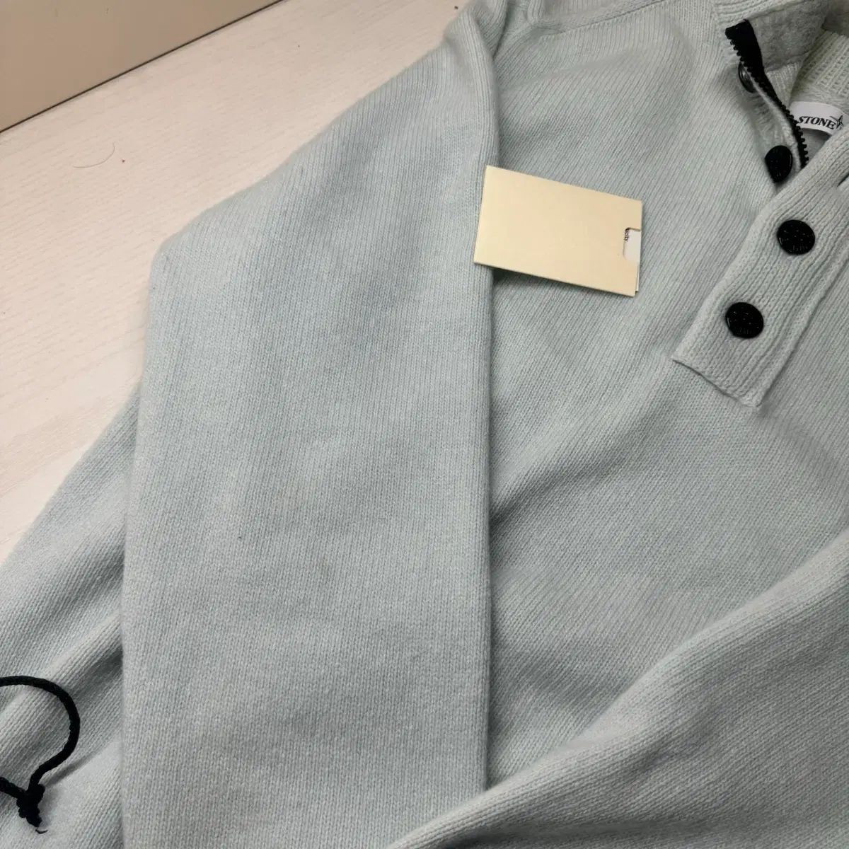 正規品 STONE ISLAND ストーンアイランド ハーフジップ ニット - メルカリ