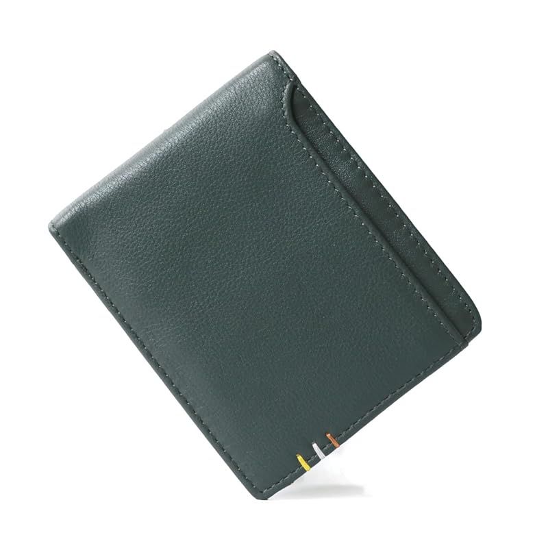 【新品】 [Arnold Palmer] [アーノルドパーマー] 財布 メンズ 本革 牛革 レザー 二つ折り 外ポケット付 札入れ シンプル ビジネス カジュアル グリーン Free