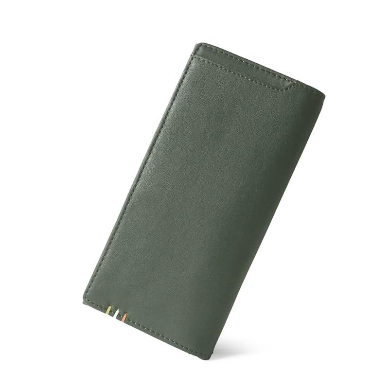 【新品】 [Arnold Palmer] [アーノルドパーマー] 財布 メンズ 本革 牛革 レザー 長財布 外ポケット付 かぶせ 束入 シンプル ビジネス カジュアル グリーン Free